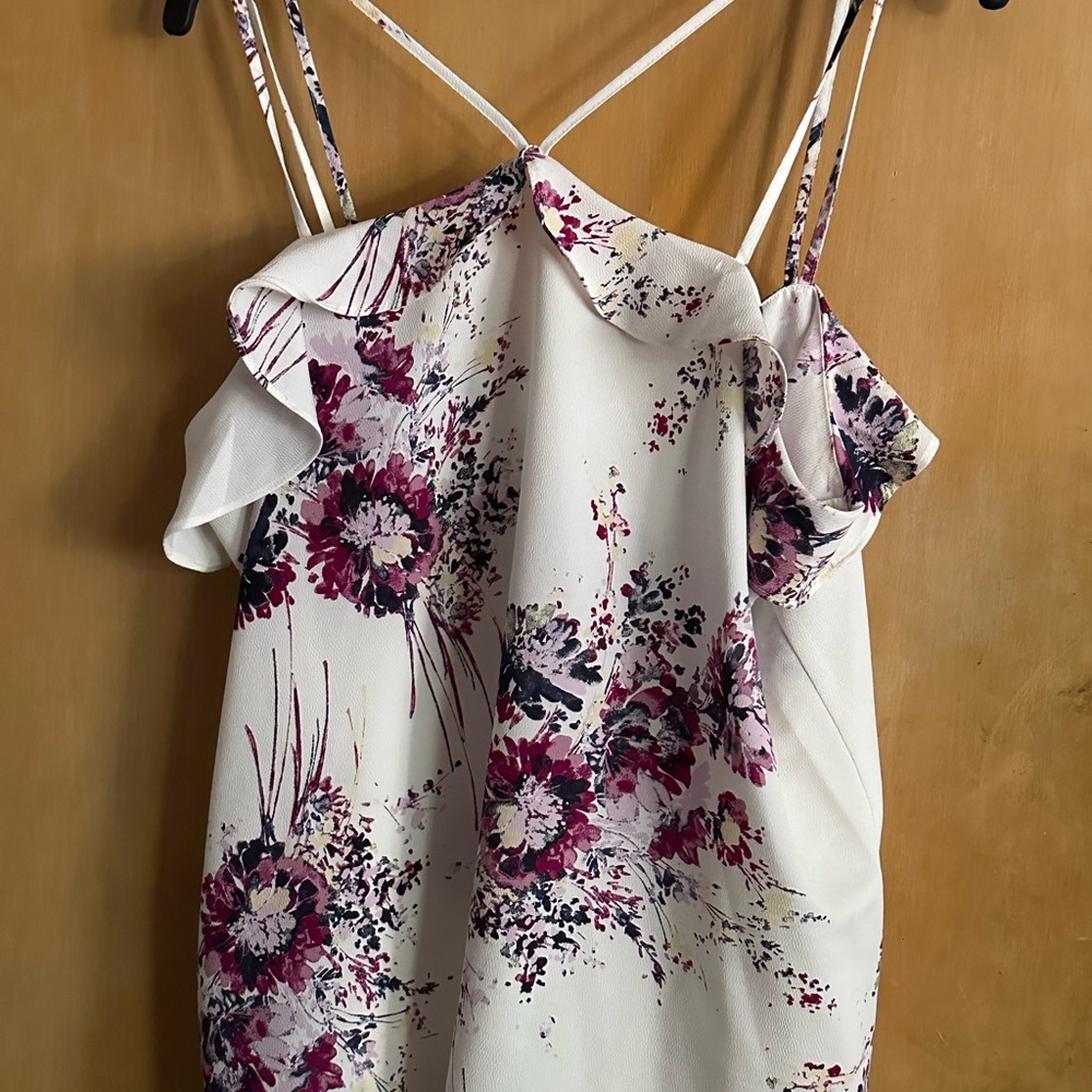 Super cute dressy or casual tank, bought it for a wedding that got canceled